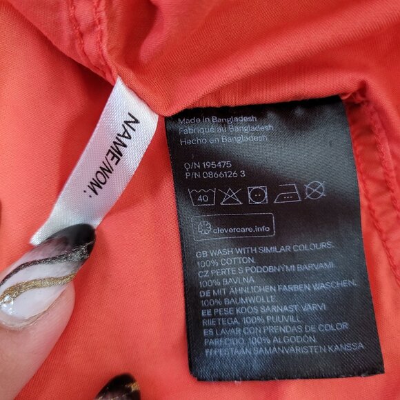 H&M Boys Long Sleeved Button Down Red Shirt Pre-Owned Size 4T - Picture 7 of 9